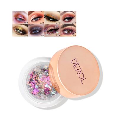 China OEM Wholesale Waterproof 8 Color Proof Single Loose Eyes Shade Glitter Gel Eyeshadow for sale