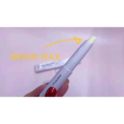 China Waterproof Waterproof Eyebrow Styling Soap Dispenser Brand Brow Soap Gel Cream Fix Makeup Eyebrow Wax With Stencil Free Razor Sculpt for sale