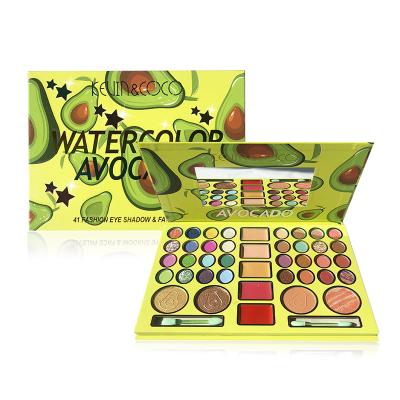 China Removable 40 Pan Waterproof Custom Cream High Quality Matte Liquid Deep Pigmented Eyeshadow Pen Colorful Stencil for sale