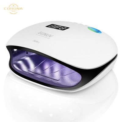 China Fast Cure LED Gel OEM Fast Cure Portable White Home Coating Drying Cordless Rechargeable UV LED Nail Lamp 48w for sale