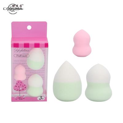 China China Selling Different Size Squash Comfortable Warm Fluffy Different Shape Dry And Wet Colored Foundation Concealer Makeup Sponge for sale