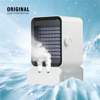 China Protable Manufacturer Selling USB Space Air Cooling Table Desk Fan Home Mini Portable Air Conditioner Personal Rechargeable Cooler for sale