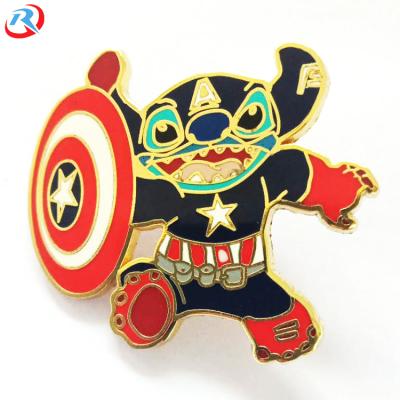 China Wholesale High Quality Popular Hard Custom Custom Enamel Lapel Pin Nickel Free Clean Logo for sale