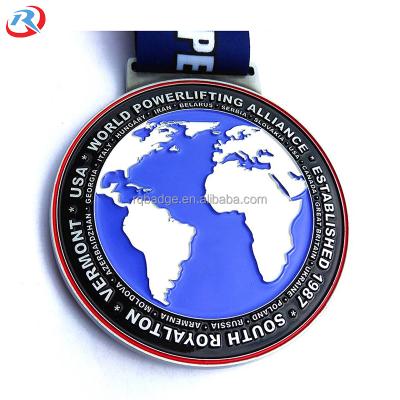 China Custom3D Europe Enamel Metal Medal Sport Medal for sale