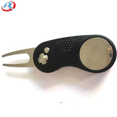 China Factory wholesale metal logo golf event golf divot repair tool/fork custom golf launch with own logo for sale