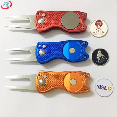 China Golf Event Customize Logo Golf Digging Repair Tool / Golf Pitch Fork Wholesale for sale