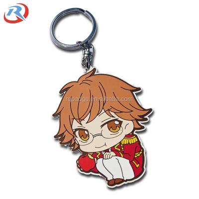 China Promotion Gift Custom Own Logo Embossed Cartoon Figure Silicone Key Chain / PVC Key Chain for sale