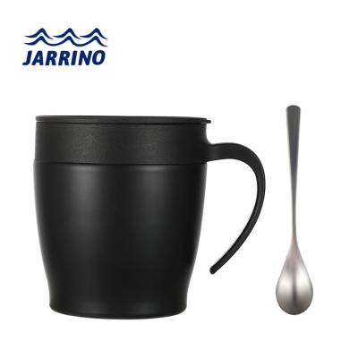 China 2021 Sustainable Eco Friendly Stainless Steel Vacuum Coffee Mugs With Lid For Office for sale