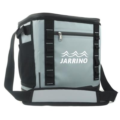 China Custom Waterproof China Supplier Half-Tension 24Can Ice Bag PVC Insulated Lunch Bag Cooler Fitness Cooler Lunch Bag for sale