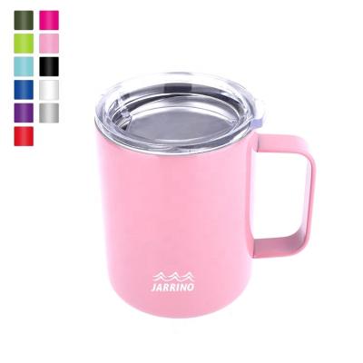 China Wholesale Viable Double Wall Vacuum Insulated Travel Tumbler Cups For Coffee Stainless Steel Wine Glass Tumbler With Lid for sale