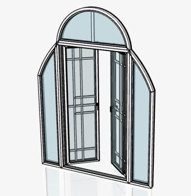 China Durable Single Double French Door Residential Exterior Security Soundproof Watertight Glass Swing Door for sale