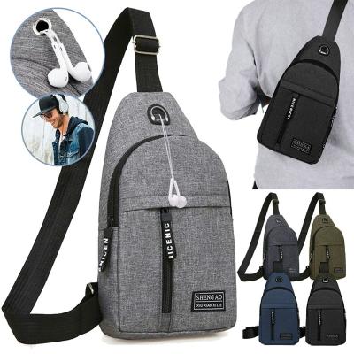 China Waterproof Casual Men's Business Messenger Chest Bag Nylon Canvas Fashion Waist Bag Outdoor Sports Brand Shoulder Bag for sale