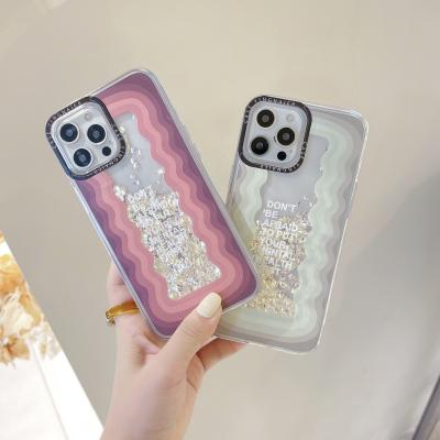 China Liquid Tpu Sand Back Cover Glitter Case For iPhone 12 11 For iPhone XS Quicksand Cover for sale