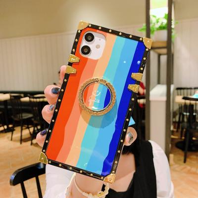 China Square Tpu New Design Phone Case For Huawei P40lite Y9prime 2019 Phone Pocket With Stand for sale