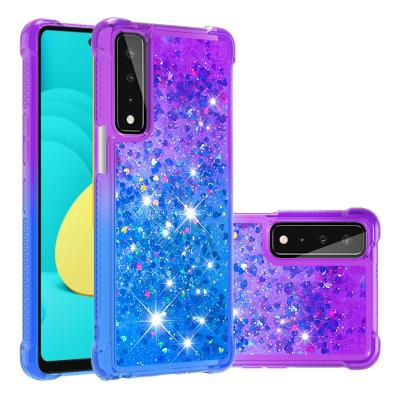 China Liquid Bling Shockproof Glitter TPU Soft Tpu Case For LG stylo7 stylo6 stylo5 K31 K52 W30 case for sale