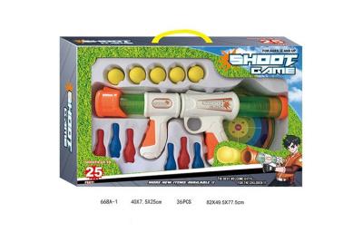 China Air Powered EVA Shooting Gun Kids Sports Toys with Dart Targets Soft Foam Balls for sale