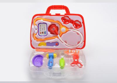 China Plastic Pretend Play Kids Doctor Kit With Working Stethoscope 10 Pcs Carry Case for sale