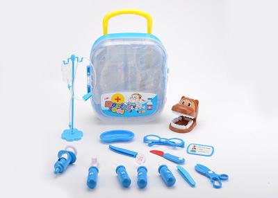 China 17 Pcs Kids Play Pet Dentist Toy Medical Case , Role Play Children's Doctor Bag for sale