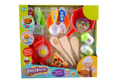 China Role Play Children's Kitchen Cooking Set , 18 Pcs Childrens Play Kitchen Utensils for sale