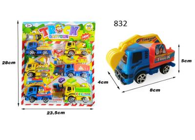 China Mini Kids Toy Vehicles Push And Go Construction Trucks 4 Pcs / 6 Pcs Assorted for sale