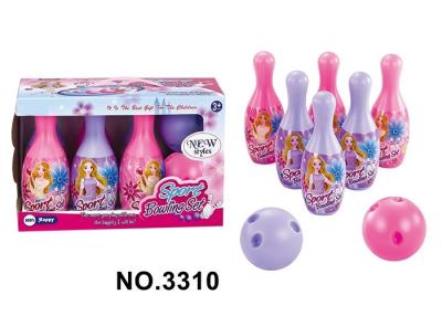 China Colorful Plastic Indoor Girls Kids Sports Toys Children's Bowling Ball Set for sale