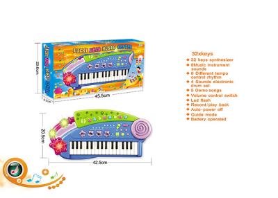 China Blue 32 Keys Electric Keyboard Children's Play Toys Piano Instrument 37 Synthesizer for sale