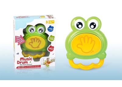 Chine Jouets nouveau-nés de bébé de piano de tambour de musique de grenouille avec l'instrument éducatif de lumières à vendre