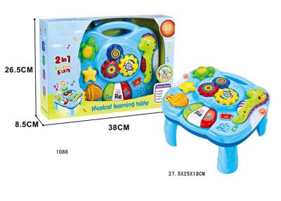 China Toddler Musical Learning Table Infant Baby Toys 12 Months With Light & Sound for sale