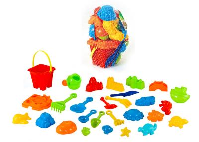 China Durable Plastic Dinosaur Beach Toy Set W / Bucket Truck 28 Pcs Easy To Carry for sale