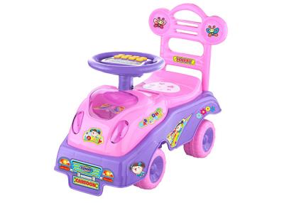 China Age 18 Months Kids Ride On Toys W / Music Light Pink Color ABS Plastic Material for sale