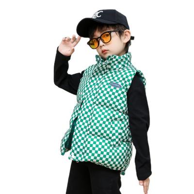 China Breathable Custom Fashion Printing Sleeveless Jacket Boys Girls Winter Cotton Padded Vest Kids Waistcoat Kids Stripper Vest for sale