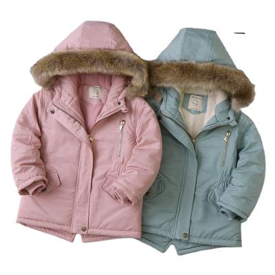 China Kids Girls Breathable Cheap Jackets High Quality Comfortable Hooded Parkas Stripper Jacket Padded Casual Winter Warm Coat for sale