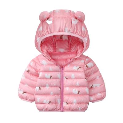 China Wholesale Anti-wrinkle Outwear Winter Kids Packable Stripper Coat Baby Toddler Girls Kids Fashion Hooded Light Weight Down Jacket for sale