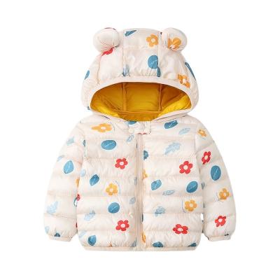 China Wholesale Boys Girls Anti-wrinkle Children's Jackets Lightweight Short Padded Winter Warm To Thicken Cute Zipper Up Hooded Overcoat Winter Coats for sale