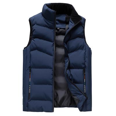 China Logo Plus Size Winter Warm Custom Breathable Vests Soft Light Weight Casual Sleeveless Solid Stripper Vest Coats Cotton Padded Vest for sale