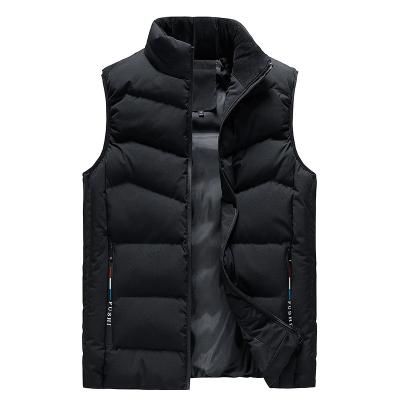 China Logo Plus Size Winter Jackets Custom Made Breathable Invest Soft Lightweight Casual Sleeveless Vest Winter Waistcoat Jackets Man Stripper for sale