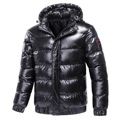 China Wholesale Waterproof Plus Size Short Outdoor Warm Winter Padded Shiny Jackets Mens Bubble Jackets Stripper Bottom Coats for sale