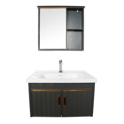 China Environmental Friendly Modern Hotel Bathroom space saver clearance Mirror Cabinet and Vanity Combo sets for sale