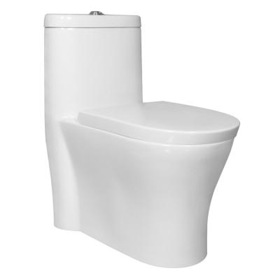 China Automatic Operation bathroom ceramic floor mounted Siphon Jet Flushing bidet conjoined toilet bowl seat for sale