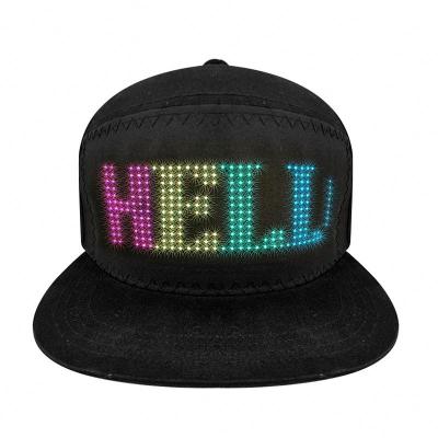 China JOINT Hot Selling Multi Language Showing Internal Type Led Led Baseball Cap Programmable Led Caps Radio Led Caps for sale