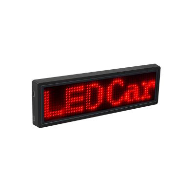 China Indoor APP Control LED Name Tag Magnetic Electronic Pin Badge Lighting Digital Plate Price Tag Scrolling Programmable LED Name Badge for sale