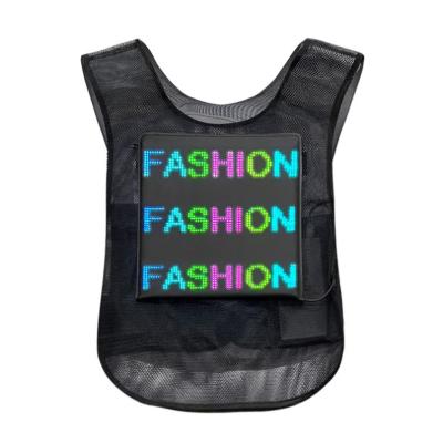 China Indoor Backpack Human Billboard Advertising Vest With Digital Display Led Screen Jacket For Advertising for sale