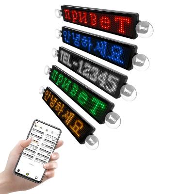 China Indoor App Control LED Matrix Panel 9inch Flashing Scrolling LED Message Display Screen Text Advertising Board Custom Car Window Sign for sale