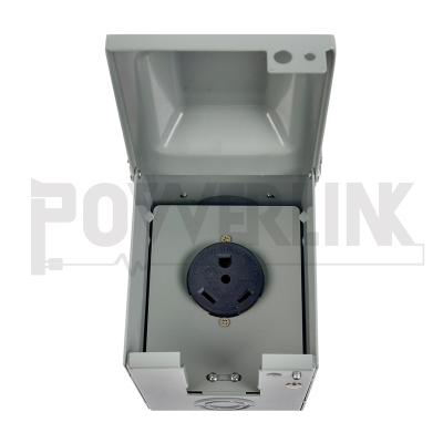 China Z80104 30Amp 125V Power Inlet Waterproof Box with Flip Lid VV for sale