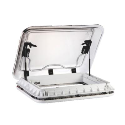 China ABS CR-163 rv skylight camper roof vanished heavy duty skylight for rv easily openable with gas lift spring for sale