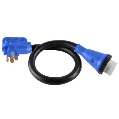 China Home appliance ETL 50A male to female 50A RV/EV power extension cord with twist lock connector, RV marine cord, NEMA 14-50P to SS2-50R for sale