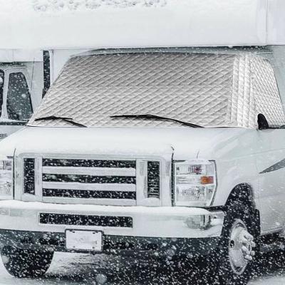 China RV Front Window Snow Cover Reflective Windshield Cover Motorhome SINGLE Umbrella for sale