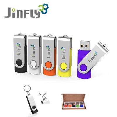 China JINFLY Promotional Swivel USB Flash Drives\Business\School\Office USB Flash Drives 2.0 3.0 128MB/256MB/512MB/1GB/2GB/4GB/8GB/16GB/32GB/64GB/ 128GB pen drive for sale