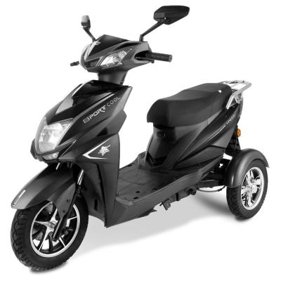 China New style 48v 20ah 3 three wheel cargo electric scooter motorcycle with seat for sale