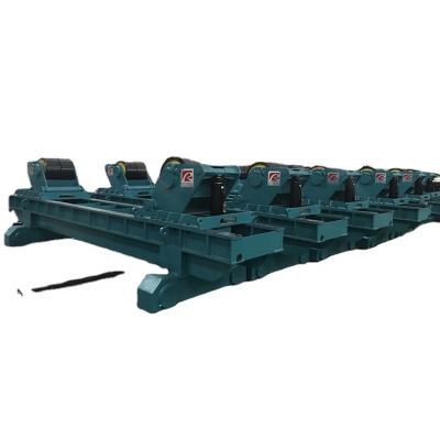 China Factory ebb wind tower growing line 150T mobile fit up rotator wheel welding rubber spinning roller for sale